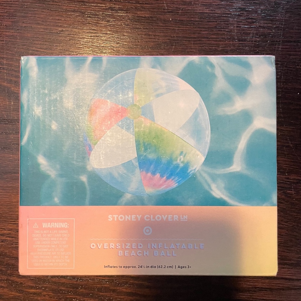 Stoney clover lane x target oversized beach ball brand new in box